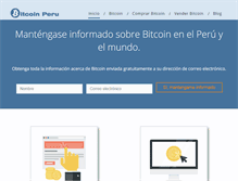 Tablet Screenshot of bitcoinperu.com